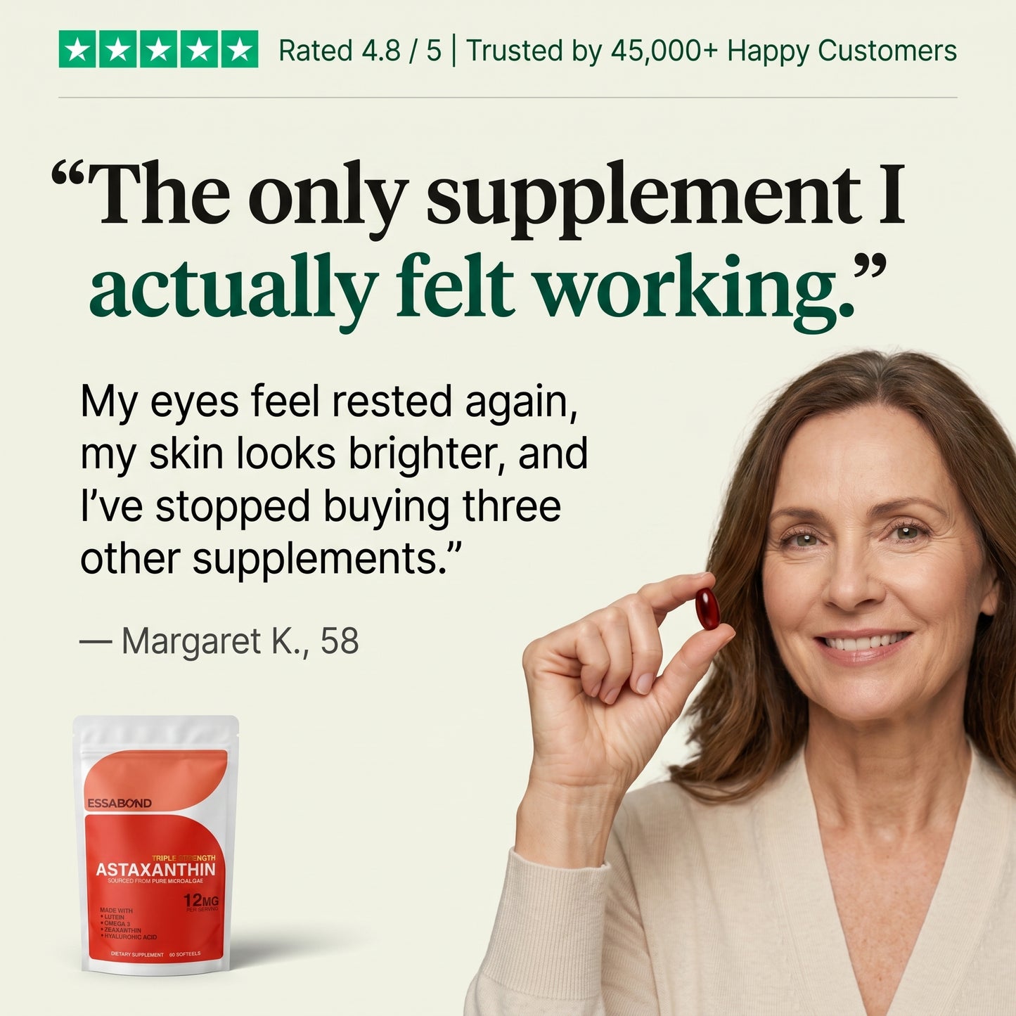Astaxanthin 12mg Softgels