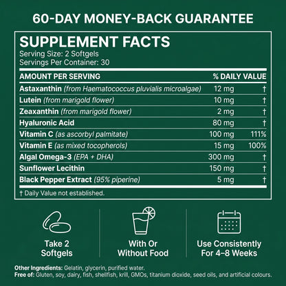 Astaxanthin 12mg Softgels